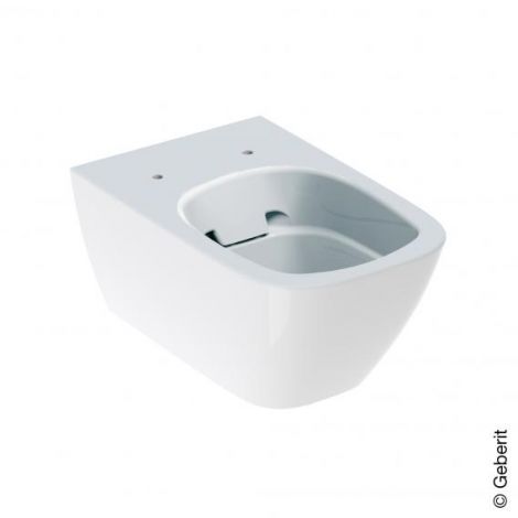 GEBERIT SMYLE Square miska WC wisząca lejowa biała z powłoką keratec 500208018