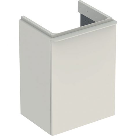 GEBERIT Smyle Square Szafka pod umywalkę kompaktową, 44,2x35,6 cm, z jednymi drzwiami, z zawiasem po lewej stronie, sand grey 500351JL1