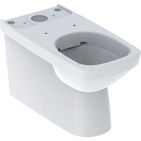 GEBERIT Selnova Square miska WC kompaktowa bez kołnierza odpływ uniwersalny biała 500489017