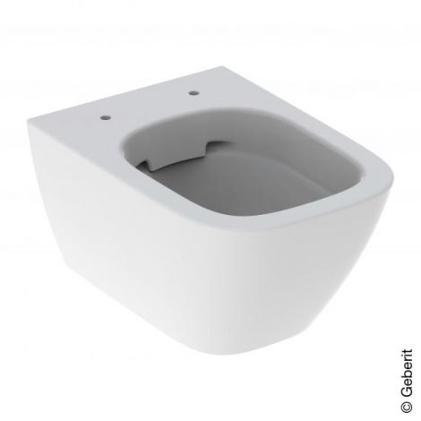 GEBERIT Smyle Square Wisząca miska WC, lejowa, 35x49cm,  Rimfree, biały połusk z powłoką KeraTect 500379018