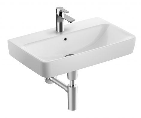 GEBERIT Selnova Compact Umywalka, 65x40 cm biały połysk 501890007