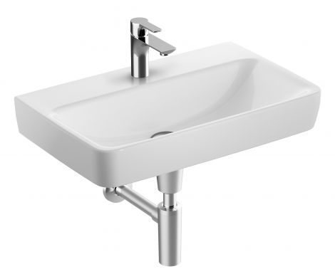 GEBERIT Selnova Compact Umywalka, 65x40 cm biały połysk 501891007