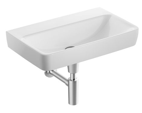 GEBERIT Selnova Compact Umywalka, 65x40 cm biały połysk 501893007