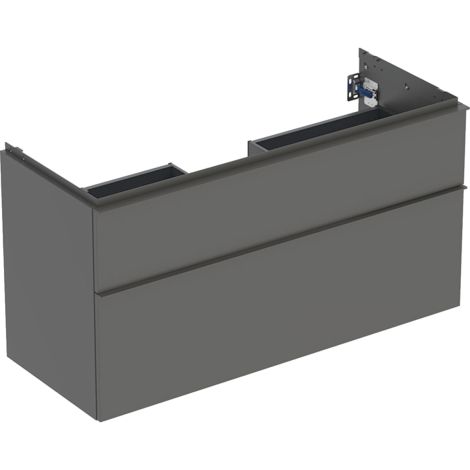 Geberit iCon szafka pod umywalkę 120 cm, 2 szuflady kolor lava mat 502306JK1