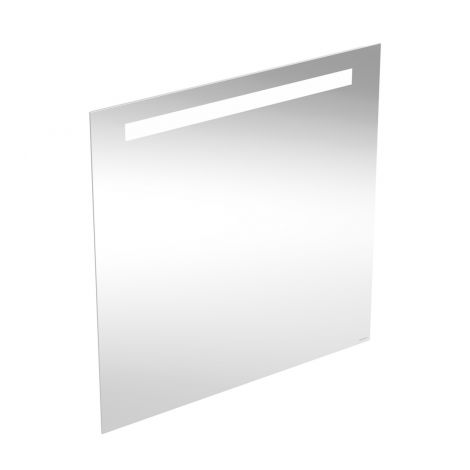 GEBERIT Option Basic Square Podświetlane lustro, B70cm, H70cm, T3.2cm, oświetlenie u góry, Aluminium anodyzowane 502806001