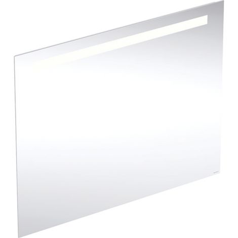 GEBERIT Option Basic Square Podświetlane lustro, B90cm, H70cm, T3.2cm, oświetlenie u góry, Aluminium anodyzowane 502808001