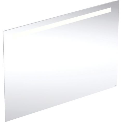GEBERIT Option Basic Square Podświetlane lustro, B100cm, H70cm, T3.2cm, oświetlenie u góry, Aluminium anodyzowane 502809001