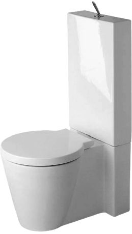 DURAVIT Starck 1 Miska toaletowa stojąca 41,5 x 64 cm, biała z powłoką wondergliss 02330900641 