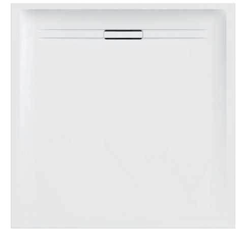 Geberit Sestra Brodzik kwadratowy z konglomeratu 90 x 90 cm, biały / struktura łupka 550250002