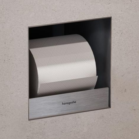 HANSGROHE XtraStoris Original Wnęka ścienna na papier toaletowy kolor stal nierdzewna szczotkowana 56065800