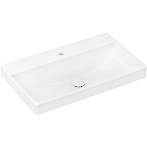 HANSGROHE Xelu Q umywalka 80 x 48 cm , z 1 otworem na baterię, nieszlifowana biała  z powłoką Smart Clean 61020450