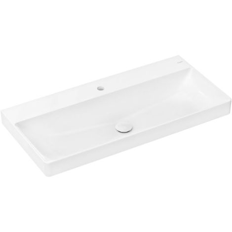 HANSGROHE Xelu Q umywalka 100 x 48 cm , z 1 otworem na baterię, nieszlifowana biała  z powłoką Smart Clean 61036450