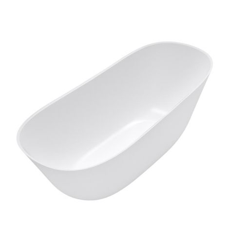 Villeroy&Boch Theano Curved wanna owalna wolnostojąca 170x75 cm z SilentFlow stone white ( biały mat ) UBQ170ANH7F200TVRW