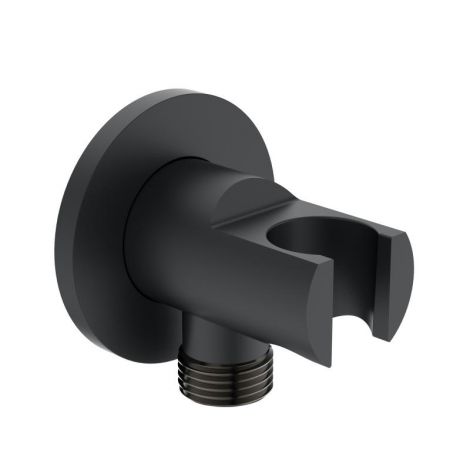  Ideal Standard Idealrain kolanko przyłączeniowe z uchwytem prysznicowym, silk black BC807XG