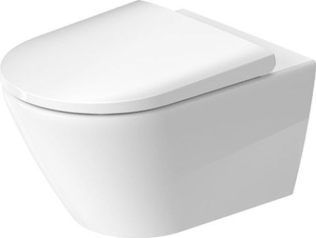 DURAVIT D-Neo miska WC  wisząca 37x54 cm lejowa, z deską biały połysk 45770900A1