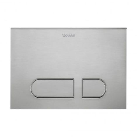 DURAVIT DuraSystem przycisk uruchamiający A1 do WC, tworzywo sztuczne stal szlachetna szczotkowana WD5001701000