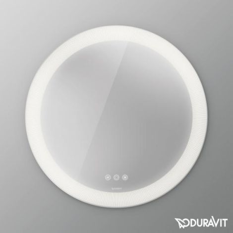 DURAVIT Happy D.2 Plus Lustro z oświetleniem LED 90 cm wersja Icon wzór radial HP7486S0000