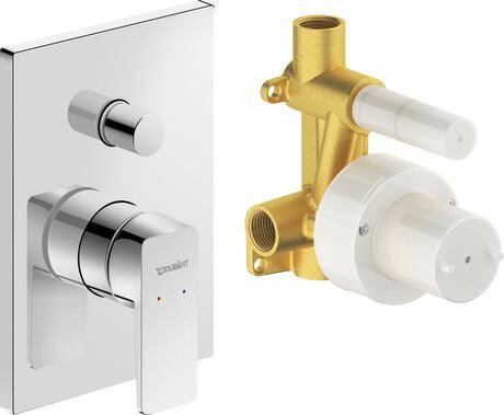 DURAVIT Manhattan bateria do obsługi 2 odbiorników chrom MH4210008010