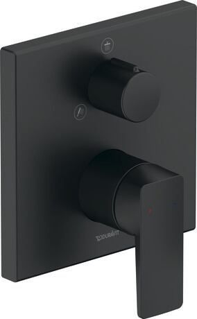 DURAVIT Manhattan bateria prysznicowa do obsługi 2 odbiorników czarny mat MH4210012046