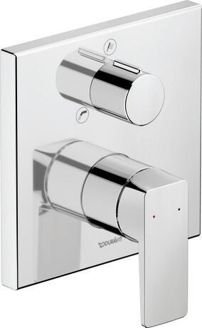 DURAVIT Manhattan bateria wannowa do obsługi 2 odbiorników chrom MH5210012010