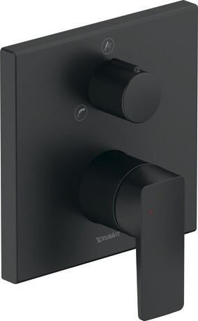 DURAVIT Manhattan bateria wannowa do obsługi 2 odbiorników czarny mat  MH5210012046