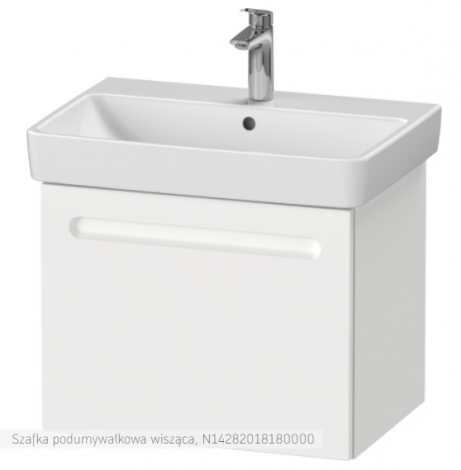 Duravit No.1 szafka pod umywalkę 59x42,6 cm z 1 szufladą biały mat N14282018180000