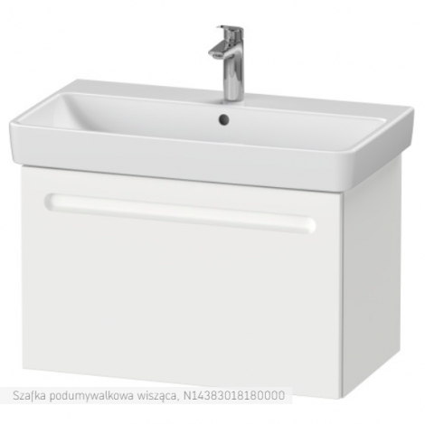 Duravit No.1 szafka pod umywalkę 74x42,6 cm z 1 szufladą, biały mat N14383018180000