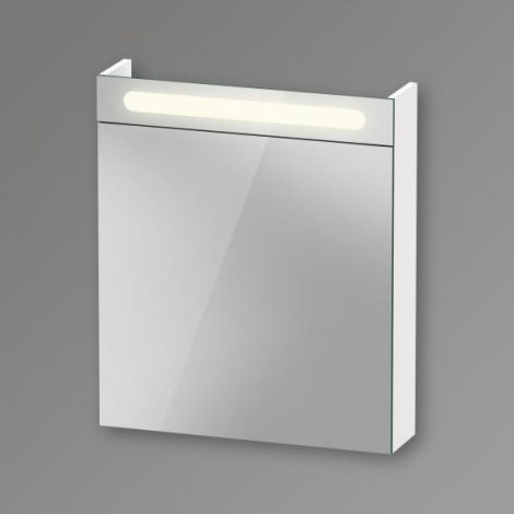 Duravit No.1 szafka z lustrem 60x14,8 cm z oświetleniem i 1 drzwiami biały mat N17920L00000000