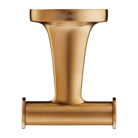 DURAVIT Starck T Haczyk na ręcznik podwójny brąz szczotkowany 0099300400