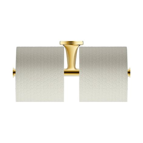 DURAVIT Starck T Uchwyt na papier toaletowy podwójny, kolor złoty 0099383400