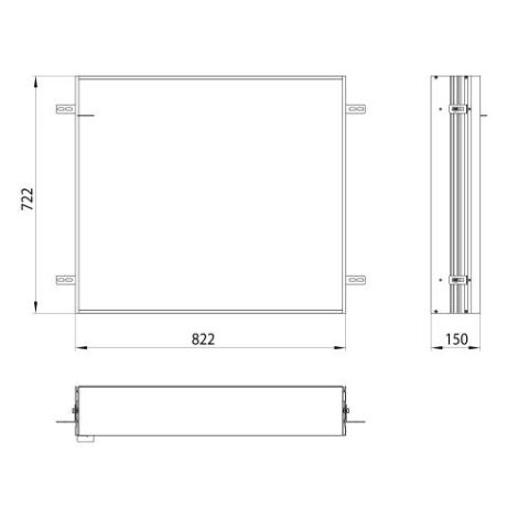 Emco Asis, Podstawowa rama montażowa do podtynkowej szafki 83cm 949700011 