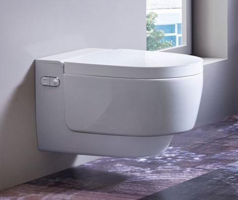 Geberit AquaClean Mera toaleta myjąca wisząca Classic z deską WC z powłoką, kolor biały 146200111