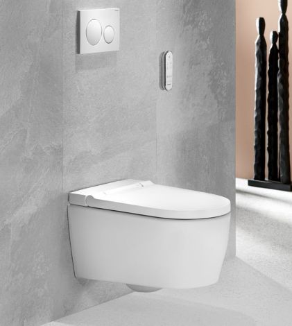 Geberit AquaClean Sela toaleta myjąca wisząca z deską, biały mat KeraTect 146220JT1