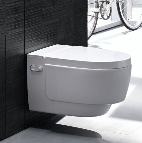 Geberit AquaClean Mera Comfort toaleta myjąca wisząca  z deską WC z powłoką, kolor biały 146210111