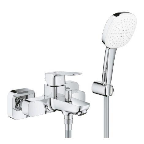 GROHE-Cubeo Bateria wannowo prysznicowa z zestawem prysznicowym chrom 1018140000