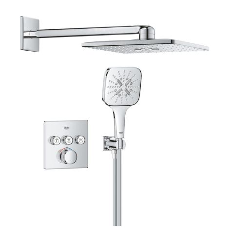 GROHE-Grohtherm SmartControl Podtynkowy zestaw prysznicowy z deszczownicą Rainshower SmartActive 310 Cube chrom 1039980000