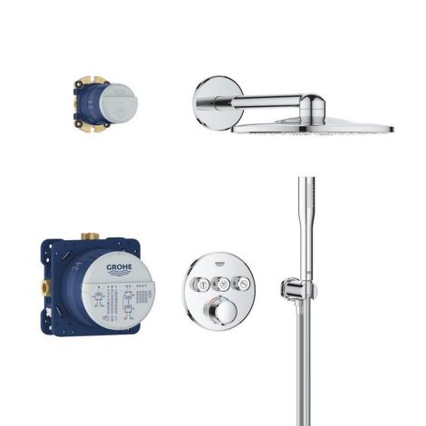 GROHE-Precision SmartControl Podtynkowy zestaw prysznicowy z deszczownicą Vitalio SmartActive 310 chrom 34874000