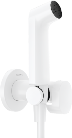 HANSGROHE słuchawka prysznicowa Bidette 1jet S EcoSmart z mieszaczem, uchwytem i wężem prysznicowym 125 cm biały mat 29232700