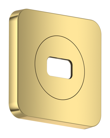 AXOR  ShowerSphere Rozeta 12 x12cm, softsquare złoty optyczny polerowany 39769990 39769990 od 