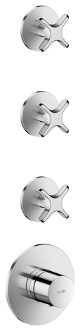  - AXOR One Moduł termostatyczny do 3 odbiorników z uchwytami krzyżowymi, podtynkowy chrom 48713000 - 48713000 - Łazienki Szydłowski