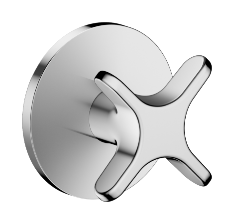  - AXOR One Zawór odcinający z uchwytem krzyżowym, podtynkowy chrom 48771000 - 48771000 - Łazienki Szydłowski