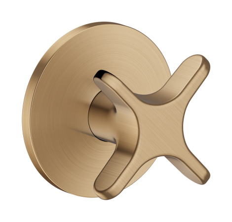  - AXOR One Zawór odcinający z uchwytem krzyżowym, podtynkowy brąz szczotkowany 48771140 - 48771140 - Łazienki Szydłowski