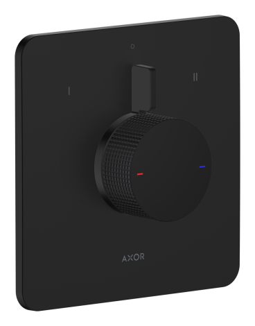 - AXOR Citterio C Bateria prysznicowa z mieszaczem do 2 odbiorników, czarny mat 49451670 - 49451670 - Łazienki Szydłowski