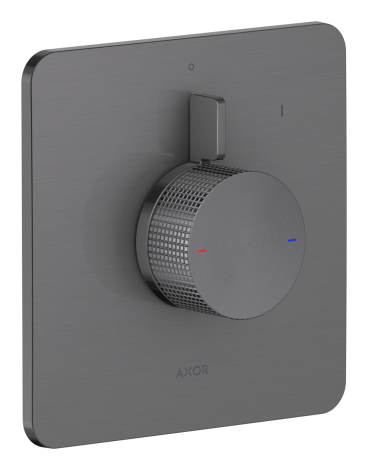 - AXOR Citterio C Bateria prysznicowa z mieszaczem do 1 odbiornika, czarny chrom szczotkowany 49651340 - 49651340 - Łazienki Szydłowski