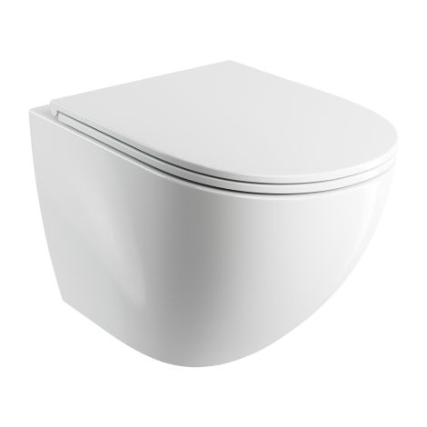OMNIRES OTTAWA COMFORT miska toaletowa wisząca SILENT POWER™ z deską wolnoop., 54 x 37 cm, biały połysk OTTAWACSPMWBP OTTAWACSPMWBP od 
