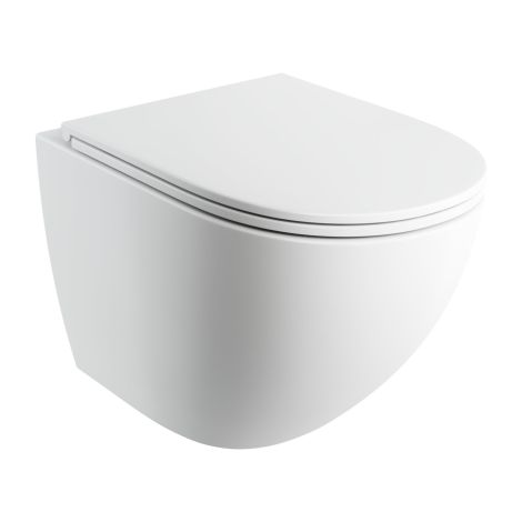 OMNIRES OTTAWA COMFORT miska toaletowa wisząca z deską wolnoopadającą, 54 x 37 cm, biały mat OTTAWACMWBM OTTAWACMWBM od 