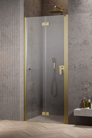 Radaway Nes Brushed Gold DWB drzwi do wnęki prysznicowej składane 90cm Lewe 10029090-99-01L 10029090-99-01L od 