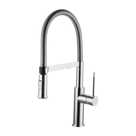  - OMNIRES X3 bateria kuchenna z wyciąganą wylewką, chrom połysk X3CR - X3CR - Łazienki Szydłowski