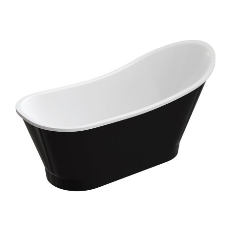 OMNIRES VENEZIA M+ wanna wolnostojąca, 160 x 73 cm  biały czarny połysk VENEZIA159BCP VENEZIA159BCP od 