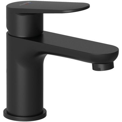 KLUDI-X1  jednouchwytowa bateria umywalkowa 75 bez zestawu odpływowego czarny mat 322903975 322903975 od 